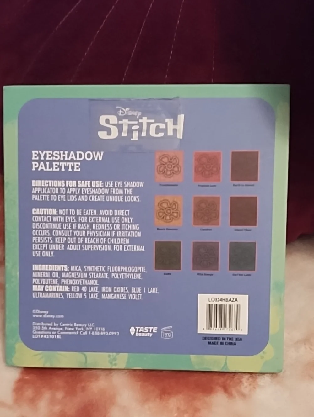Disney Stitch Eyeshadow Palette NWT